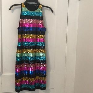 Express sequin dress